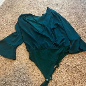 Emerald green Express Body Suit